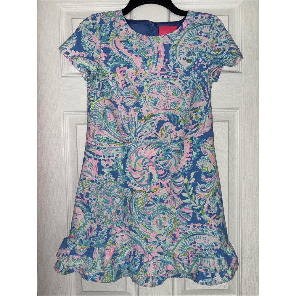Lilly Pulitzer Masey Romper Womens 00 Paisley Floral Pastel Dress Shorts